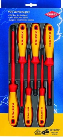 Εικόνα της Σετ κατσαβιδιών vde ίσια ph 6 τεμ Knipex