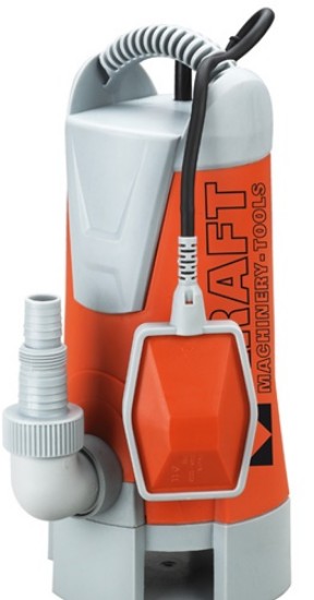 Εικόνα της Υποβρύχια αντλία ακαθάρτων υδάτων 1000watt 9.5m 15000 Lt/h 1"- 1" 1/4'' Kraft