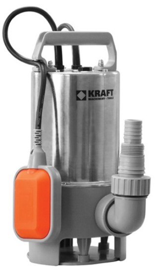 Εικόνα της Υποβρύχια αντλία ακαθάρτων υδάτων 750watt 9m 10000Lt/h 1"-1" 1/2'' inox Kraft