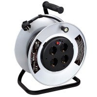 Εικόνα της Μπαλαντέζα μεταλλική καρούλι 4 θέσεων 50μ 3x1.5 Bulle