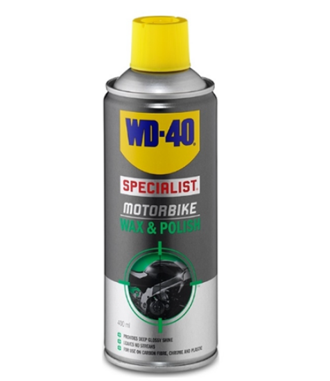 Εικόνα της Σπρέυ καθαριστικό γυάλισμα & κέρωμα moto(wax & polish) wd40 400ml