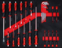 Εικόνα της Εργαλειοφόρος τροχήλατος με 6 συρτάρια και 158 εργαλεία Bgs