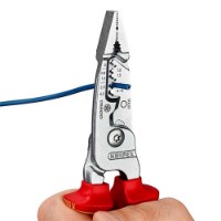 Εικόνα της Πολυλειτουργική πένσα ηλεκτρολόγου vde 200mm Knipex