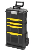 Εικόνα της Εργαλειοφόρος πλαστικός τροχήλατος με αποσπώμενη εργαλειοθήκη Stanley