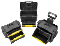 Εικόνα της Εργαλειοφόρος πλαστικός τροχήλατος με αποσπώμενη εργαλειοθήκη Stanley