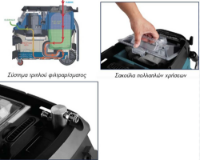 Εικόνα της Ηλεκτρική σκούπα πολλαπλών εργασιών 1600 Watt 30Lt Bulle