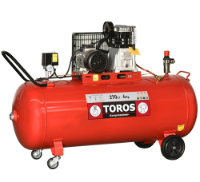 Εικόνα της Αεροσυμπιεστής με ιμάντα 270lt 4hp 400v Toros