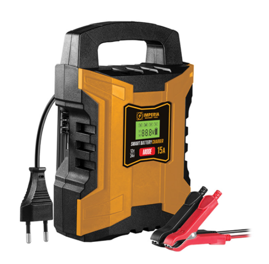 Εικόνα της Αυτόματος φορτιστής-συντηρητής μπαταριών 12/24v 15a 300Ah Imperia