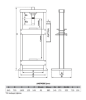 Εικόνα της Πρέσσα υδραυλική κολωνάτη 20 τόνων Express