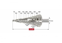 Εικόνα της Φρέζα με διαβάθμιση 7-40.5 mm Karnasch