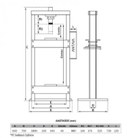 Εικόνα της Πρέσσα υδραυλική κολωνάτη 20 τόνων αέρος Express