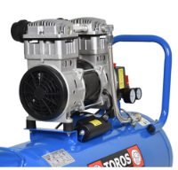 Εικόνα της Αεροσυμπιστής μονομπλόκ oil free χαμηλού θορύβου 50Lt 2Hp Brushless Toros