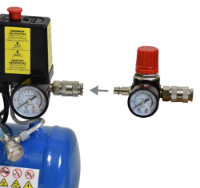 Εικόνα της Αεροσυμπιεστής μονομπλόκ oil free χαμηλού θορύβου 1Hp 6Lt Brushless Toros