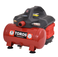 Εικόνα της Αεροσυμπιεστής μονομπλόκ oil free brushless & silent 1Hp 6Lt Toros
