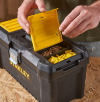 Εικόνα της Εργαλειοθήκη πλαστική με μεταλλικά κουμπιά 16" Stanley