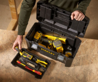 Εικόνα της Εργαλειοθήκη πλαστική με μεταλλικά κουμπιά 19" Stanley