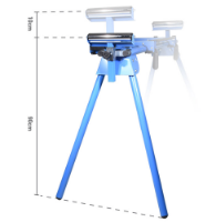 Εικόνα της Πάγκος φαλτσοπρίονου ρυθμιζόμενος με αναδιπλούμενα πόδια Bulle