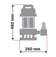Εικόνα της Υποβρύχια αντλία ακαθάρτων 1500watt 20m 21000lt/h 2'' βαρέως τύπου inox Kraft