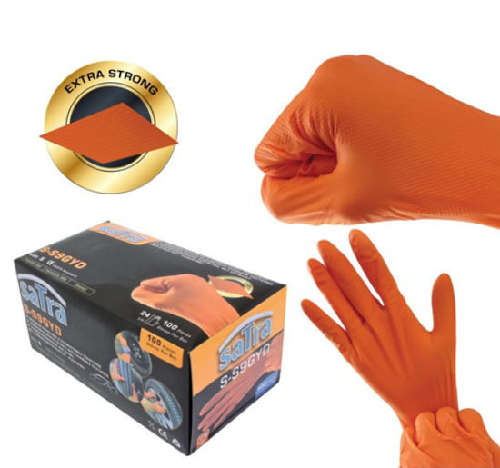 Εικόνα της Γάντια νιτριλίου μιας χρήσης small 100 τεμ Satra