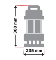 Εικόνα της Υποβρύχια αντλία ομβρίων υδάτων με ενσωματωμένο φλοτέρ 750watt 8.5m 13000 Lt/h 1"-1" 1/4-1" 1/2'' Kraft