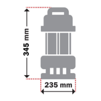 Εικόνα της Υποβρύχια αντλία ακαθάρτων υδάτων με ενσωματωμένο φλοτέρ 900watt 8.5m 15500Lt/h 1"- 1" 1/4 – 1" 1/2''  Kraft