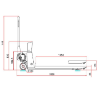 Εικόνα της Παλετοφόρο με ζυγαριά 2 τόνων Express