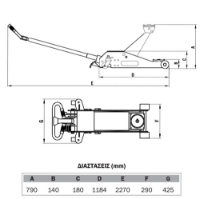 Εικόνα της Καρατσόγρυλλος υψηλής ανύψωσης 2 τόνων Express