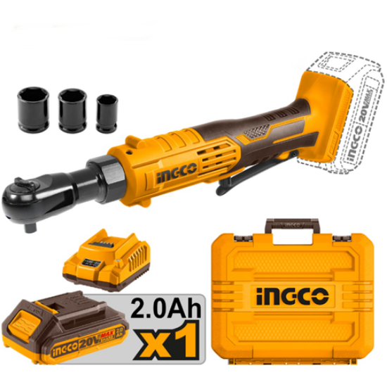 Εικόνα της Καστάνια 3/8" Μπαταρίας 20V Li-Ion +Βαλίτσα 65Nm INGCO