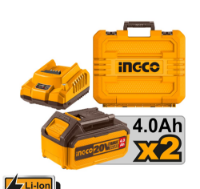 Εικόνα της Πιστολέτο Περιστροφικό 2*4AH 20V Li-Ion 2.5J & ταχυτσόκ INGCO