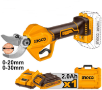 Εικόνα της Ψαλίδι Κλαδέματος Μπαταρίας 1*2.0 AH 20V Li-Ion INGCO