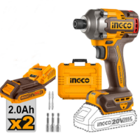 Εικόνα της Κατσαβίδι Παλμικό Μπαταρίας 20V Li-Ion 285Nm INGCO