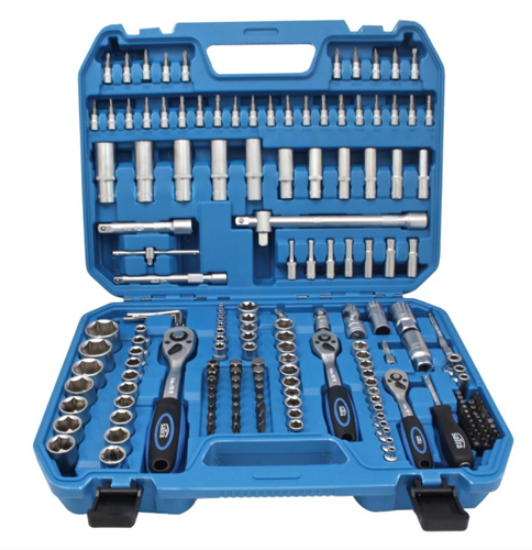 Εικόνα της Σετ κασετίνα καρυδάκια 179 τεμ -1/4'' 3/8'' 1/2'' Satra