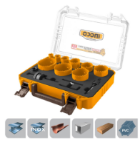 Εικόνα της Ποτηροτρύπανα Σετ 13 τεμ. 19-64mm Bi-Metal INGCO