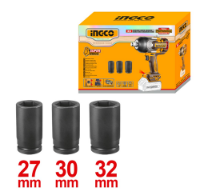 Εικόνα της Κρουστικό Μπουλονόκλειδο Μπαταρίας 20V Li-Ion SOLO 1350-1900Nm INGCO