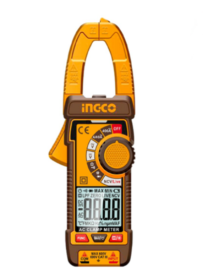 Εικόνα της Αμπεροτσιμπίδα Ψηφιακή 400A AC/DC/ True RMS/ NCV με Ακροδέκτες INGCO
