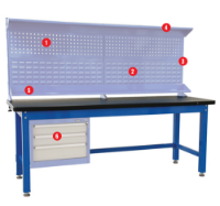 Εικόνα της Πάγκος εργασίας 1.5m Bulle