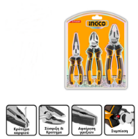 Εικόνα της Σετ πένσα-πλαγιοκόπτης-μυτοτσίμπιδο INGCO