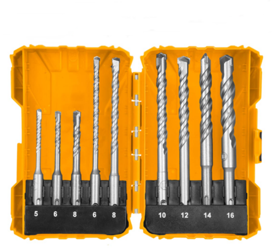 Εικόνα της Τρυπάνια SDS Plus 5-16mm Σετ 9 τεμ.INGCO