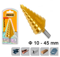 Εικόνα της Τρυπάνι Κωνικό με Διαβάθμιση 10-45 mm INGCO