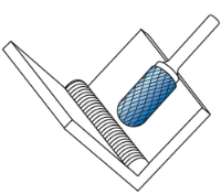 Εικόνα της Φρέζα καρβιδίου μπλε 12*25*6*70 Karnasch