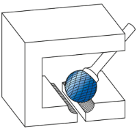 Εικόνα της Φρέζα καρβιδίου στρογγυλή 10*8*6*54 Karnasch