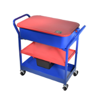 Εικόνα της Πλυντήριο εξαρτημάτων τροχήλατο με 2 ράφια 90 λίτρων Toros