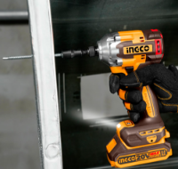 Εικόνα της Κατσαβίδι Παλμικό Μπαταρίας 20V Li-Ion 285Nm + 2 Σετ Μύτες Impact INGCO