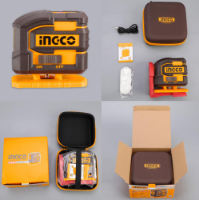 Εικόνα της Αυτοαλφαδιαζόμενο Laser Σταυρού με 5 Πράσινες Δέσμες INGCO