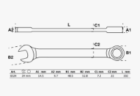Εικόνα της Γερμανοπολύγωνο καστάνιας 24mm Bgs