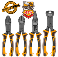 Εικόνα της Εργαλεία Χειρός Σετ 4 τεμ.(Πένσα-πλαγιοκόπτης-Μυτοτσίμπιδο- Εμπροστοκόπτης) INGCO